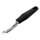 Regent Premium Peeler Stainless Steel W/PP+SS Black Handle 220mm