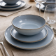Eetrite Reactive Glaze Dinnerware Set 12pc (Blue Mist)