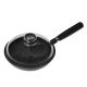 Granit Shallow Frying Pan With Pyrex Lid 20cm