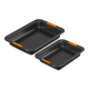 Le Creuset Bakeware Set of 2 Rectangular Cake Tins 33&28cm