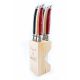 Andre Verdier Steak Knife Set with Wooden Stand, Set of 6 (Colonial)