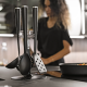 Guzzini Kitchen Tools W/ Stand, 5pc Set