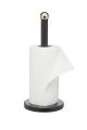 MasterClass Stainless Steel Matt Black and Brass Finish Towel Holder