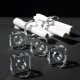 Acryluso Serviette/Napkin Rings – Set Of 8 Clear