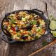 Victoria Enamelled Cast Iron Skillet W/ Helper Handles, 33cm