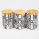 Villa Alegre Ceramic Canister 3pc,Black – Coffee, Sugar & Tea