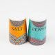 Villa Alegre Ceramic Canister Salt & Pepper Shaker Set 2pk 1