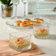 Pasabahce Timeless Square Snack Bowl 235ml/80cm – Set of 4