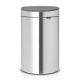 Brabantia Touch Bin New 40L– Fingerprint Proof Matt Steel