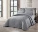 Cotton Co Florence Jacquard Quilt – Silver 5pc Set