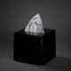AcryLuso Square Tissue Box -Black