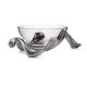 Carrol Boyes Reclining Glass Bowl & Stand