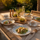 Jenna Clifford Ivory Noir Dinner Set, 20pc