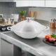 Rolux Stainless Steel Wok W/Lid 8.5L