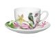 Maxwell & Williams Eloise Short Lyric Cup & Saucer 240ml - Yellow Robin