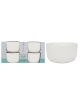 Ciroa Ramekin Embossed White Trellis 4pc