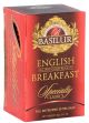 Basilur English Breakfast Tea, 25 foil envelopes