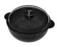 Granit Casserole With Pyrex Glass Lid 24cm