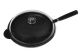 Granit Shallow Frying Pan With Pyrex Glass Lid 32cm