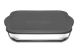 Borcam Rectangular Casserole with Grey Lid 3.8L
