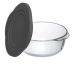 Borcam Round Casserole with Grey Lid 1.45L