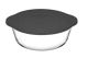 Borcam Round Casserole with Grey Lid 840ml