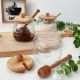 Zest Glass Honey Jar W/ Dipper