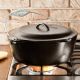 Lodge Cast Iron Dutch Oven With Bail Handle 6.6L