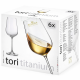 Bohemia Crystal Tori Titanium White Wine Glasses 390ml 6pk