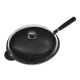 Granit Wok With Pyrex Glass Lid 32cm