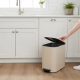 Verge Pedal Dustbin Cream 20L