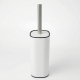 Verge Toilet Brush With Holder (White)