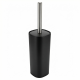 Verge Toilet Brush With Holder (Black)