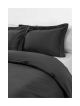 Egyption Cotton Co Duvet Cover Double 400 Thread (Black)