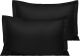 Egyptian Cotton Oxford Pillowcase 400 Thread Count – Black