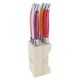 Andre Verdier Steak Knife Set with Wooden Stand, Set of 6 (Crepuscule)