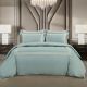 Cotton Co Elle Duck Egg Duvet Cover Set – 400 Thread Count (Super King: 260cm x 230cm)