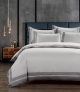 Cotton Co Fiorenza Grey/Silver Duvet Cover Set – 400 Thread Count (King: 230cm x 220cm)