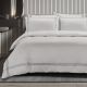 Cotton Co Giorgio Silver/Grey Duvet Cover Set – 400 Thread Count (Super King: 260cm x 230cm)