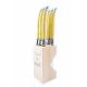 Andre Verdier Steak Knife Set with Wooden Stand, Set of 6 (Horn)