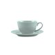 Jenna Clifford Embossed Lines Cup & Saucer 200ml – Mermaid Mist