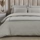 Cotton Co Kathy Silver Duvet Cover Set – 400 Thread Count (Super King: 260cm x 230cm)