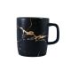 Kintsugi Kintsukuroi Black Breakfast Mug