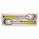 Andre Verdier Laguiole France 2pc Salad Server Set (Green)