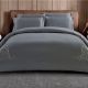 Cotton Co Lorena Grey Duvet Cover Set – 400 Thread Count (King: 230cm x 220cm)