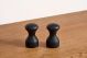 CrushGrind Lyon Salt & Pepper Grinder Set 2pc,Black