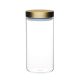 MasterClass Glass Canister with Burnished Brass Lid (1.5L)
