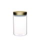 MasterClass Glass Canister with Burnished Brass Lid (1L)
