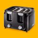 Salton Cool Touch 4 Slice Toaster - Black