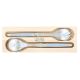 Andre Verdier Laguiole France 2pc Salad Server Set (Mouse Grey)